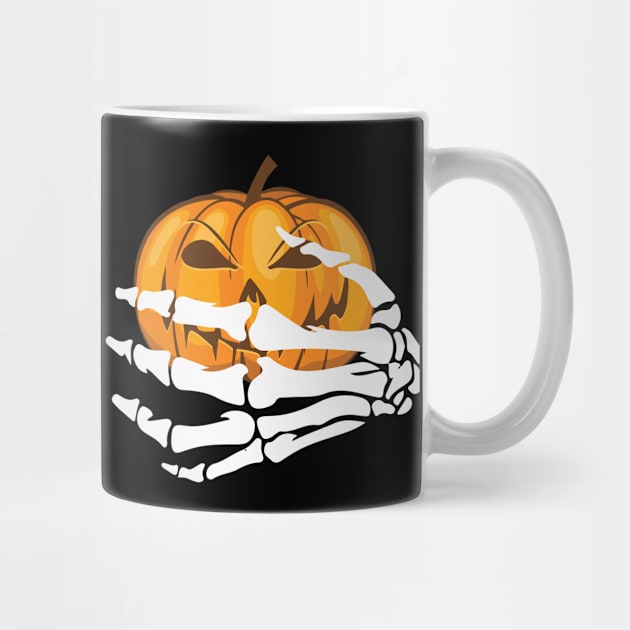 Halloween Funny T-Shirt Pumpkins Bones by artbyabbygale